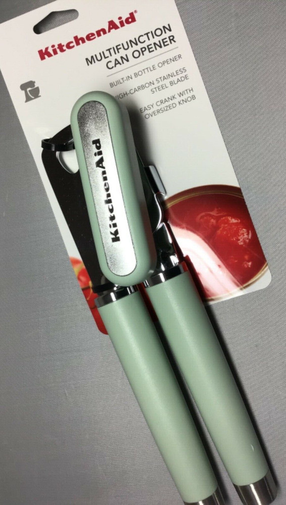 KITCHENAID MULTIFUNCTION CAN OPENER LIGHT GREEN NIP