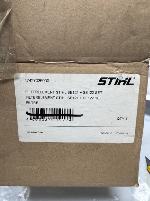 STIHL 1 Pack replacement filter SE121 + SE122 *SEALED