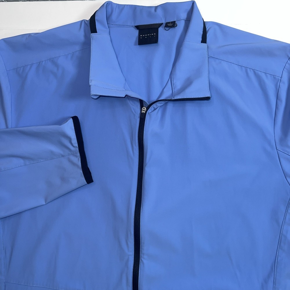 Dunning Golf Kirby Performance Wind Golf Jacket Large Arctic Blue