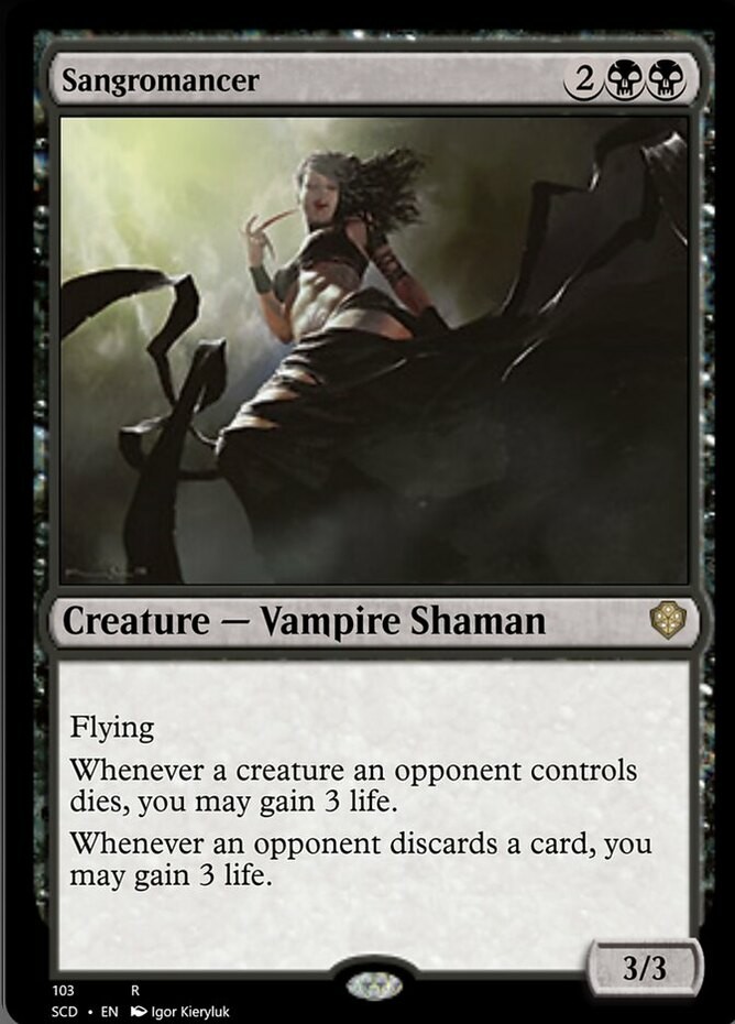 Sangromancer Light Play, English Magic the Gathering MTG Starter Commander Decks