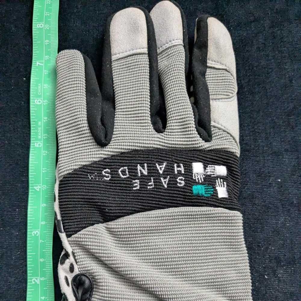 Safe Hands Hook and loop closure Mechanics Gloves Size M