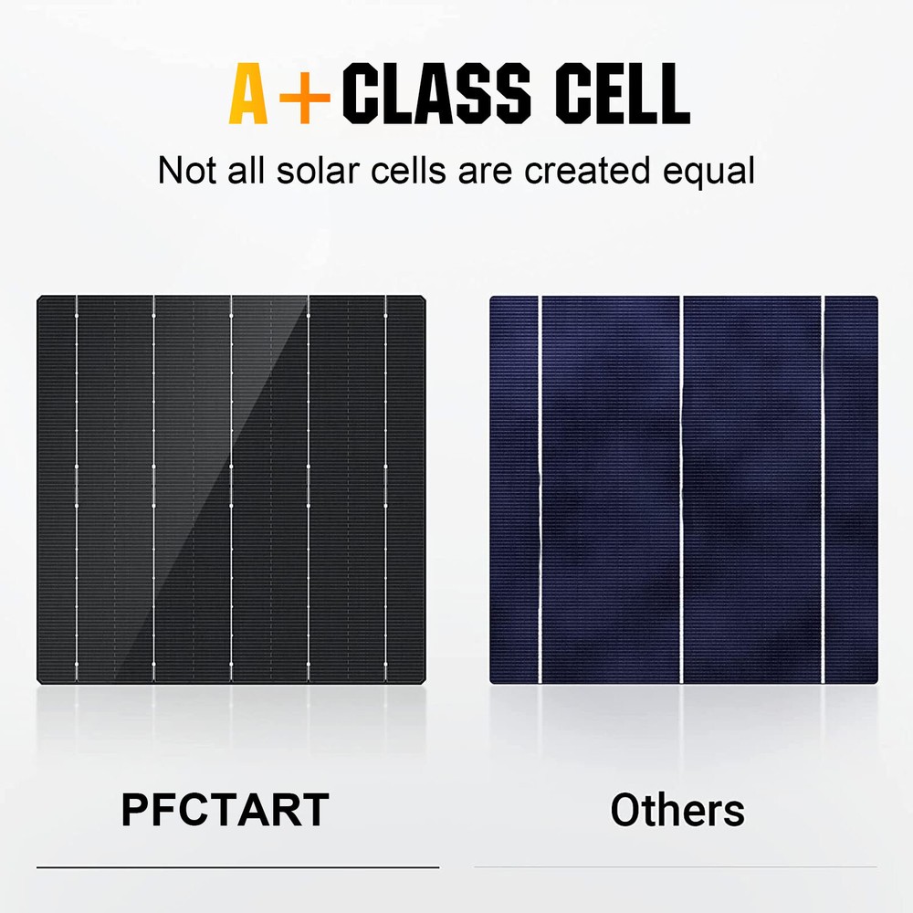 100W 12V Solar Panel High Efficiency Monocrystalline PV Module for Home Camping