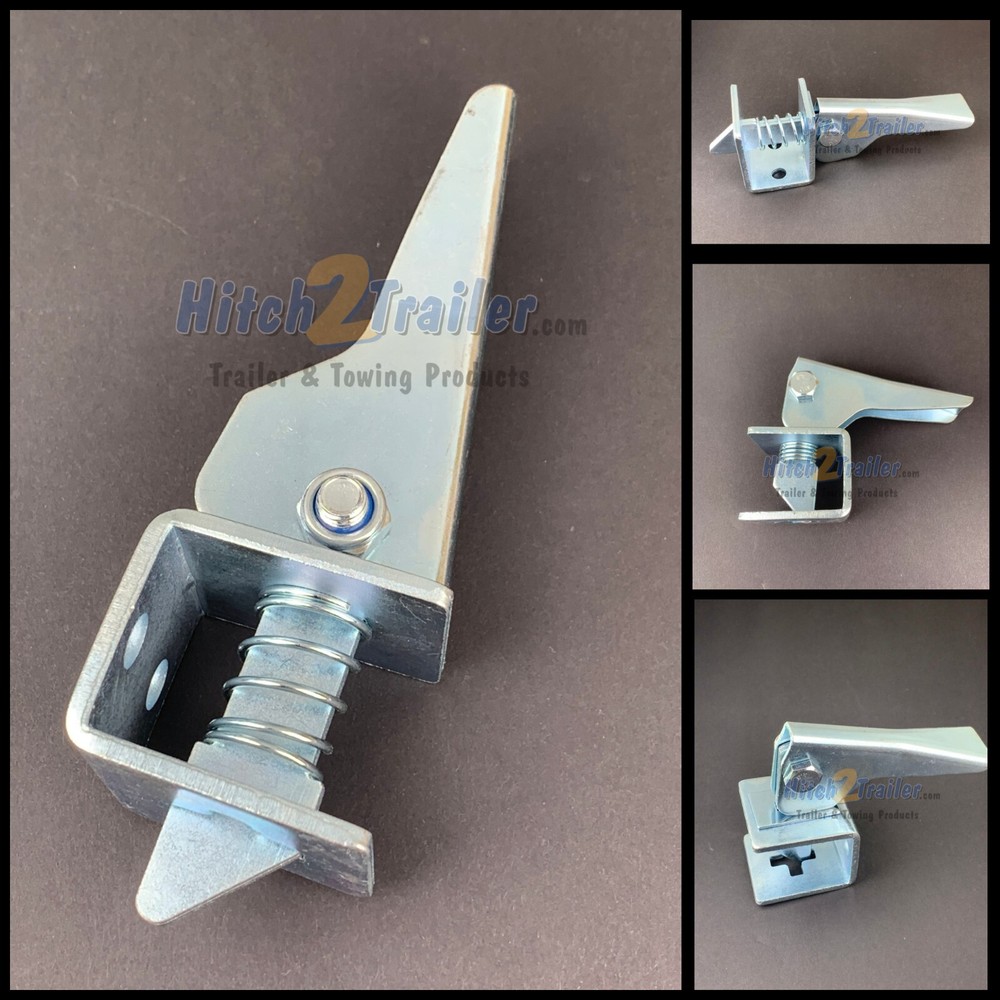 Spring Loaded Non Pinching Steel Tipper Latch Tilt Bed Utility Trailer Zinc