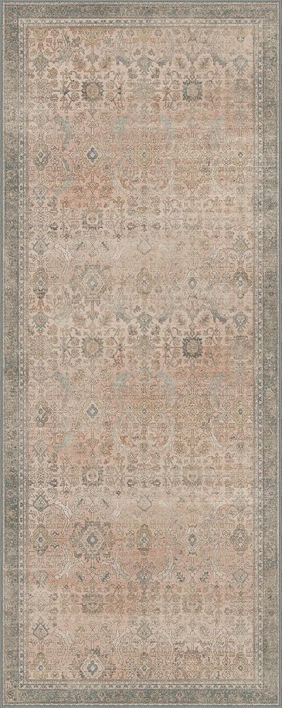 2x5 Runner Rug Machine Washable Boho 2' x 5' (Rectangular), Light Beige