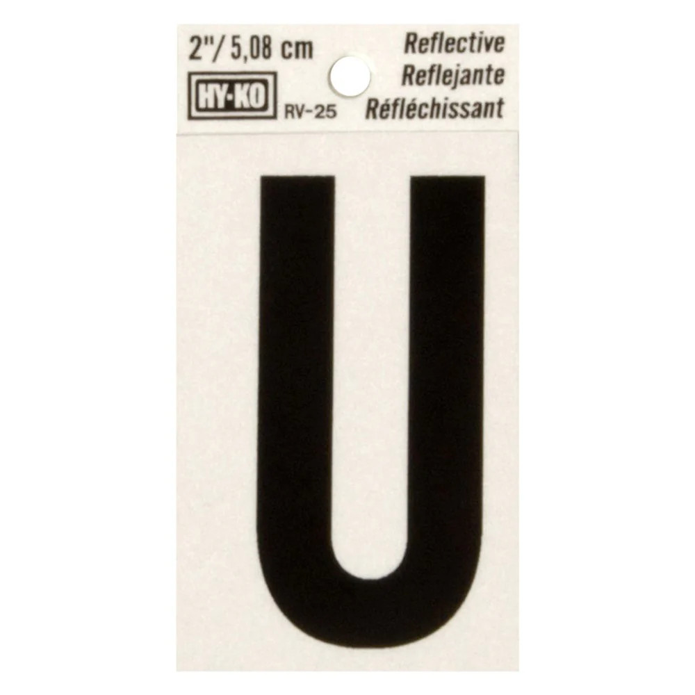 Hy-Ko™ 2" Reflective Letter U (10 pcs.)