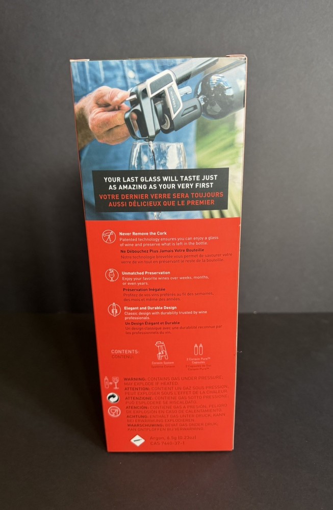 CORAVIN Model Two Wine Preservation System - NEW Open Box - **NO Argon Tanks**