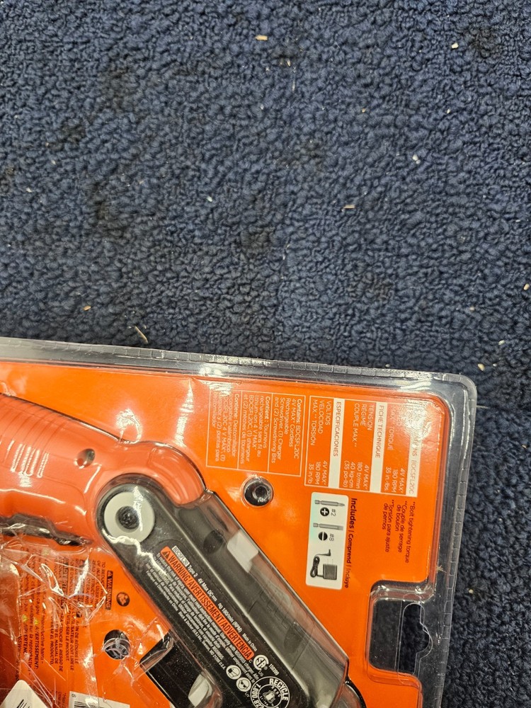 BLACK+DECKER BDCSFL20C 4V MAX Cordless Pivot Screwdriver w/ LED Light