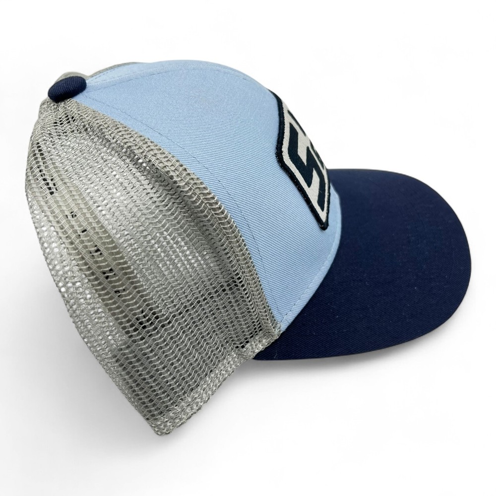 Sitka Hat Patch Mid-Pro Trucker Mesh Blue Gray OSF Snap-Back Mens Like New