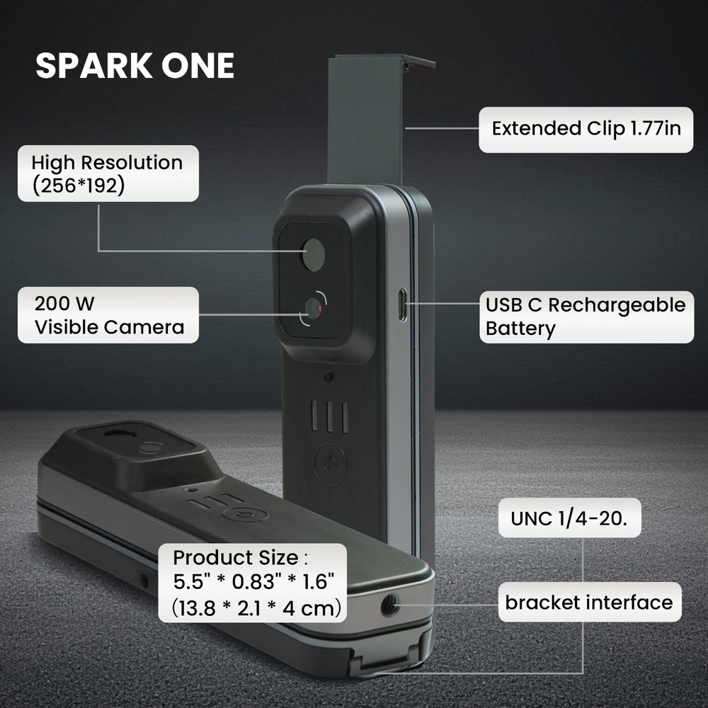 256x192 IR High Resolution Wireless Thermal Camera for Android & iOS Handheld US