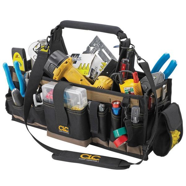 Clc Work Gear 1530 Tool Tote, Polyester, 42 Pockets, Black, 15" Height