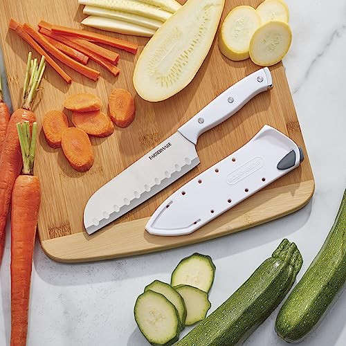 Farberware Edgekeeper Triple Riveted Santoku Self-Sharpening Blade Cover, Hig...