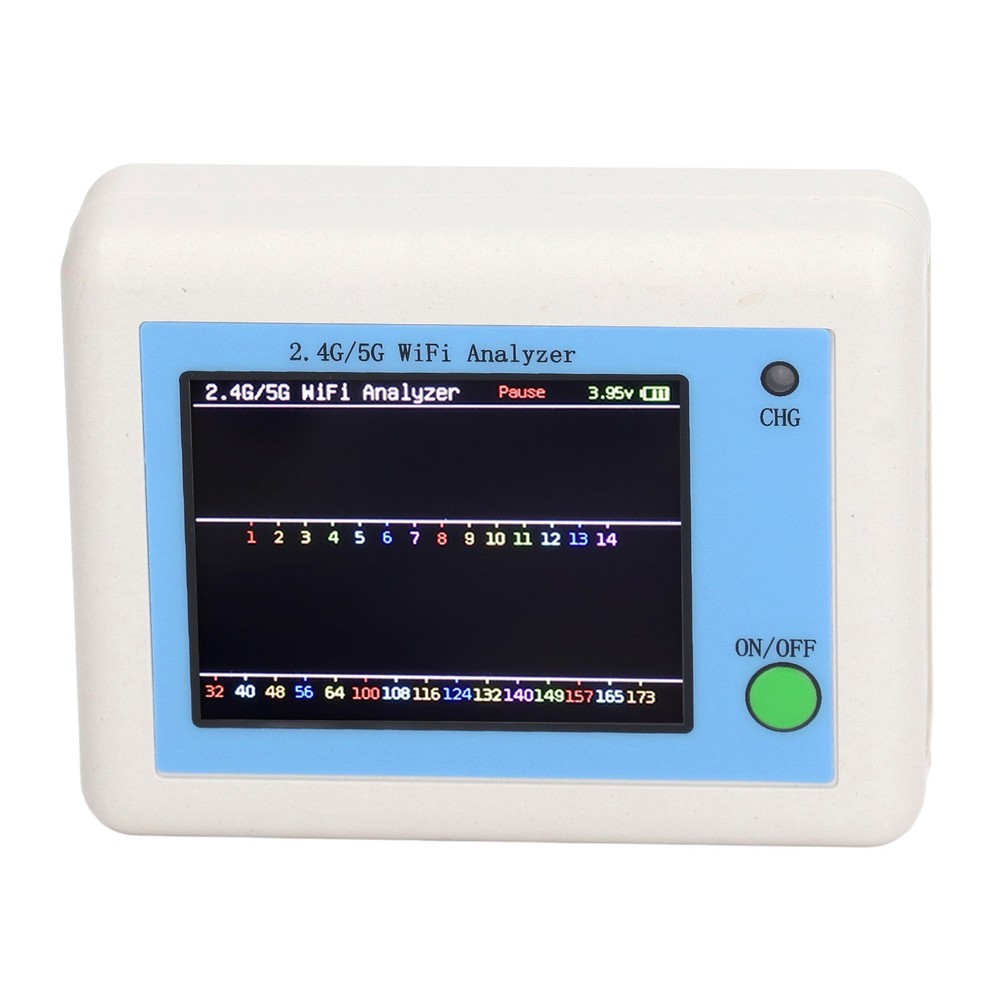 2.4G 5G WIFI Analyzer TFT Color Screen Light Indication Network Signal Scanner