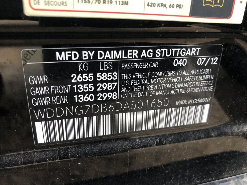 2012-2017 MERCEDES BENZ S550 Rear Radar Sensor Computer Module 954789