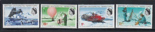 BRITISH ANTARCTIC TERRITORY Continuous Scientific Work in Antarctica MNH set