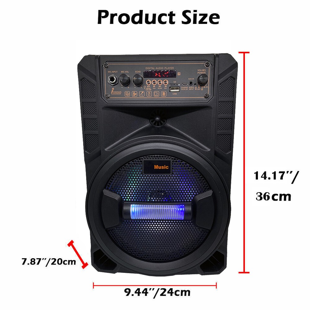 3000 Watts Wireless Portable Party Bluetooth Speaker With Microphone & Remote