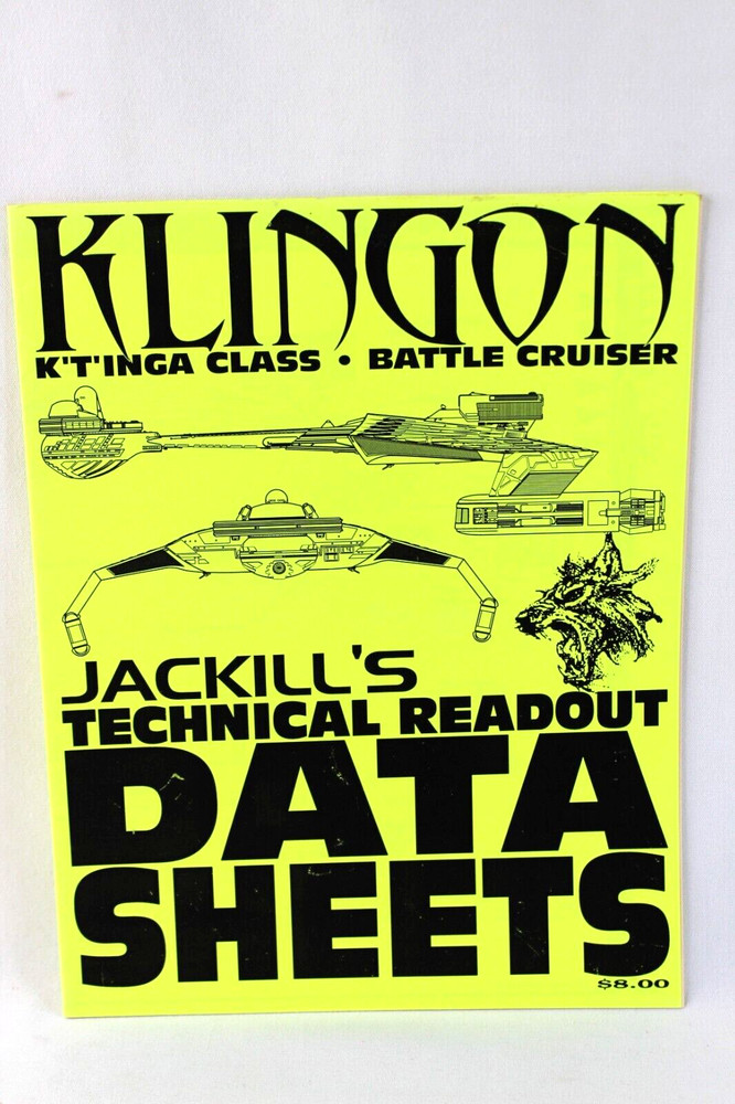 Jackills Technical Readout Data Sheets Star Trek Klingon Battle Cruiser K'T'Inga