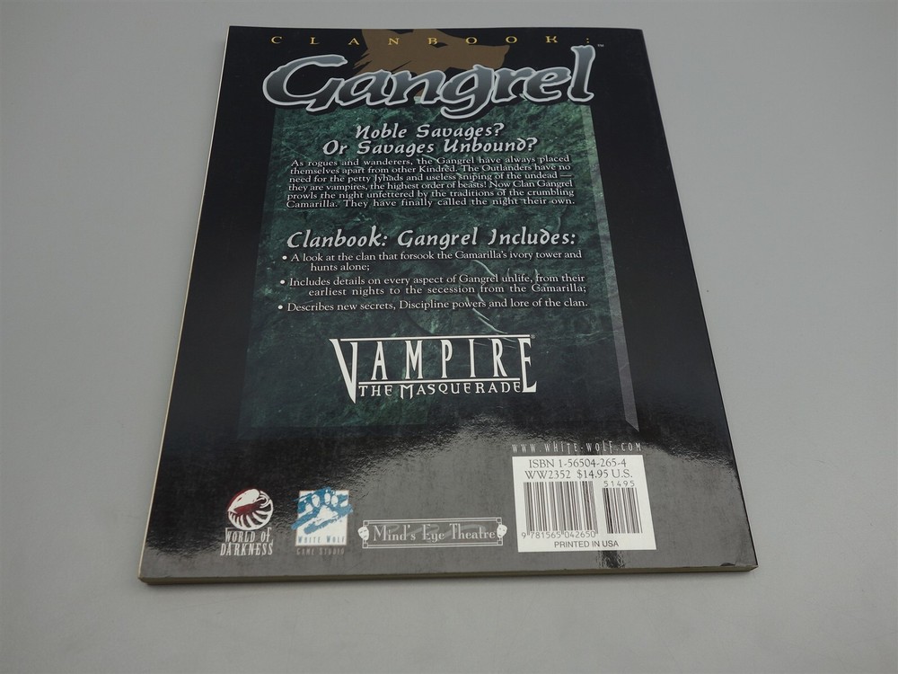 Vampire - The Masquerade: Clanbook Gangrel (White Wolf)
