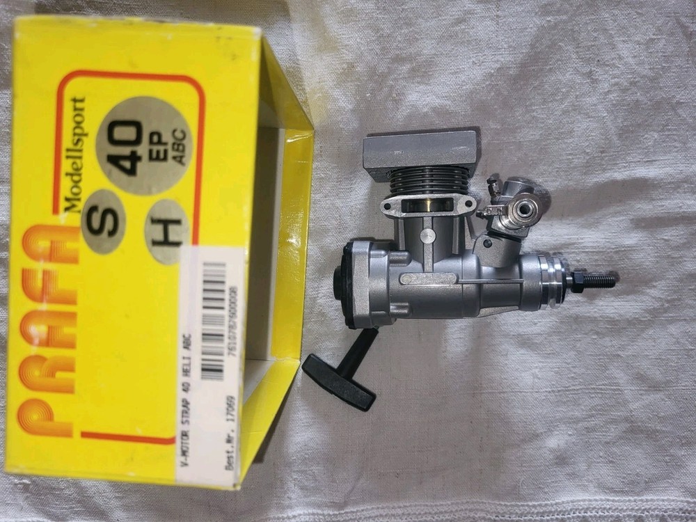 PRAFA S40 EP ABC-H Heli Engine - Vintage - Pull Start - NEW IN BOX