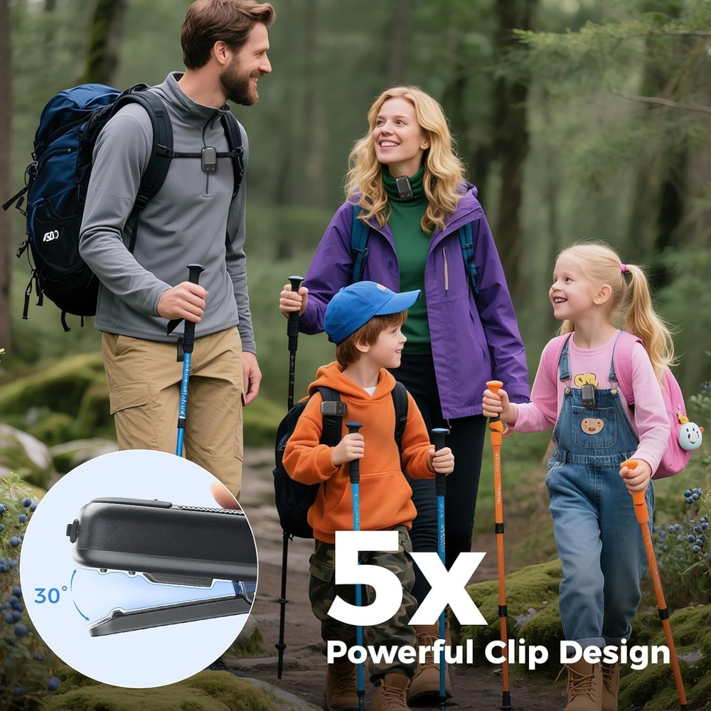 2 Pack Wearable Bluetooth Speaker with Walkie-Talkie Function Based on Zello ...