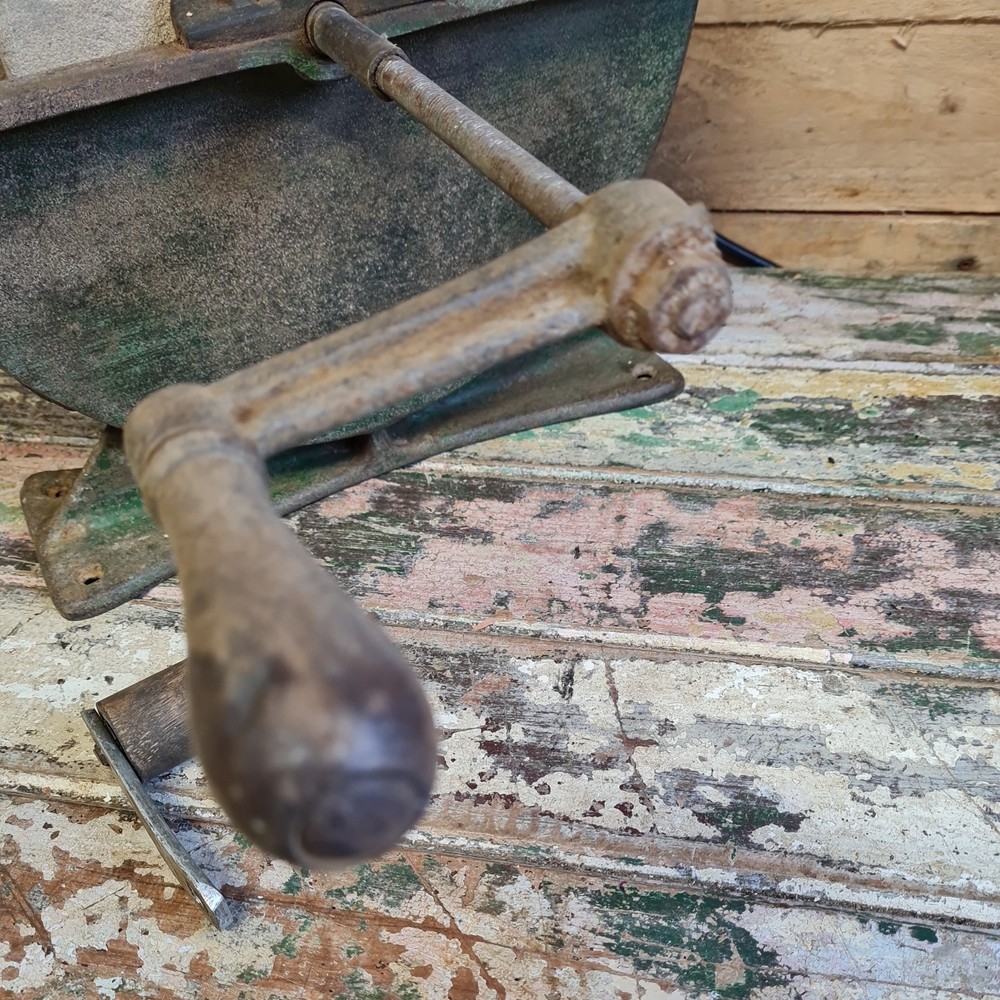 Antique cast iron Whetstone Grinding Wheel tools garage workshop reclaimed