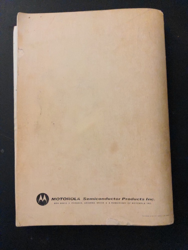 Motorola Microprocessor Course M6800 Manual