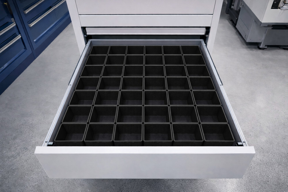36pc 2x8" Drawer Organizer Bins Modular Storage Hardware Craft Toolbox