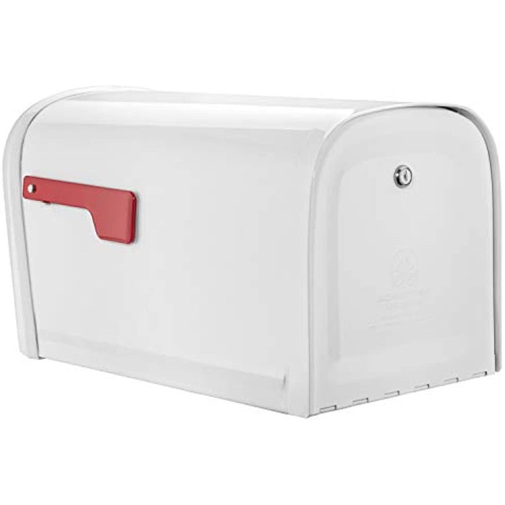 Architectural Mailboxes 6300W-10 Oasis 360 Mailbox, White