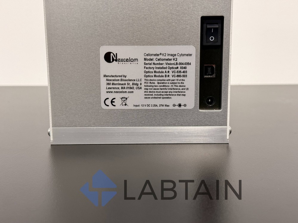 NEXECELOM Cellometer K2 Fluorescent Cell Counter