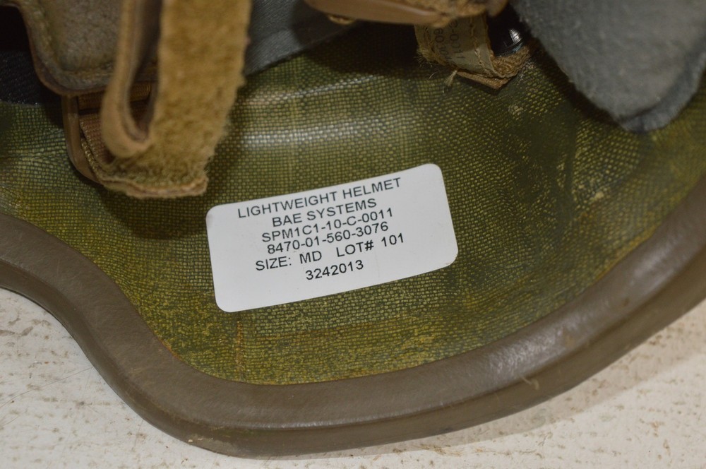 USMC BAE Systems Lightweight Ballistic Helmet Size MD Medium