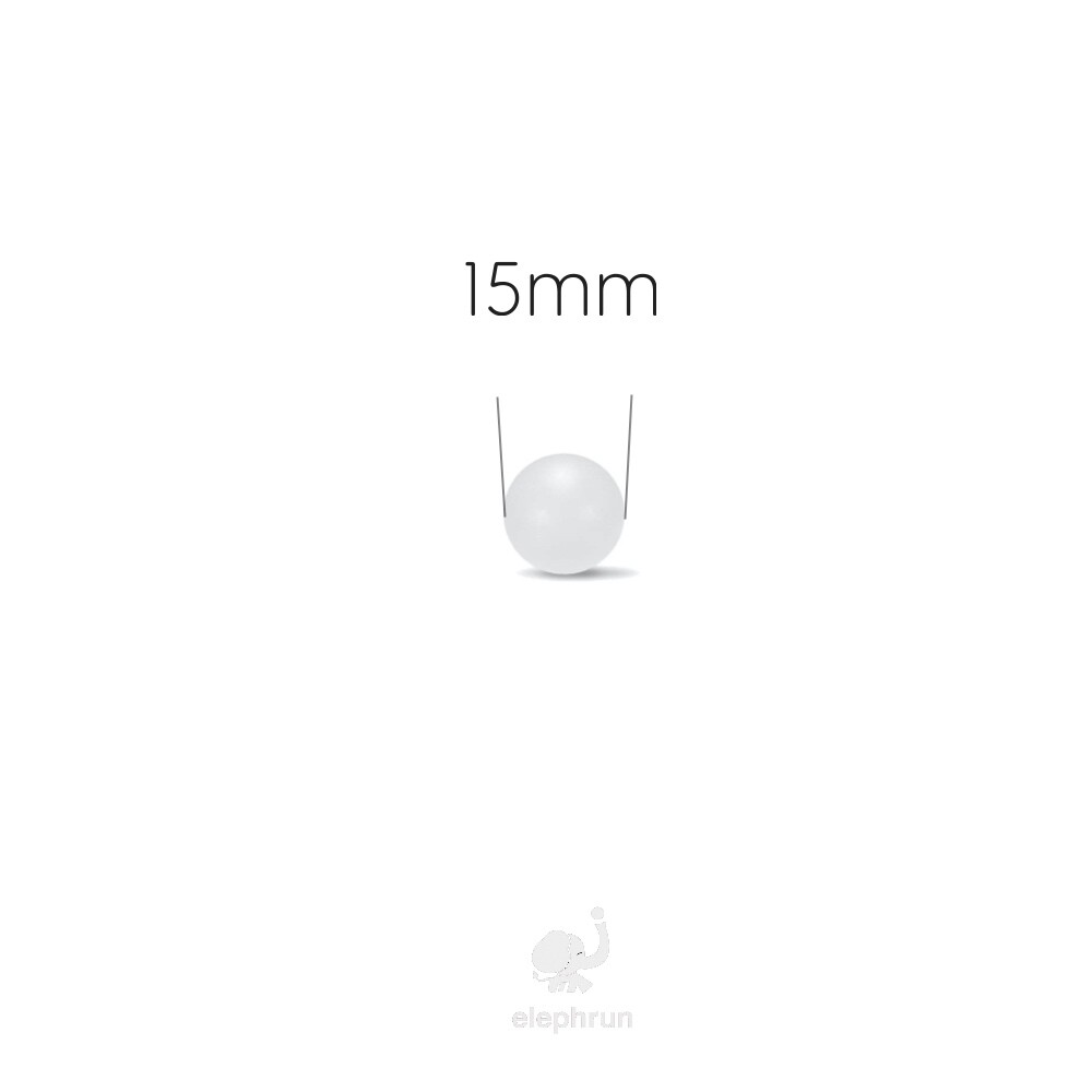 15mm Polypropylene ( PP ) Solid Plastic Bearing Balls Precision Sphere