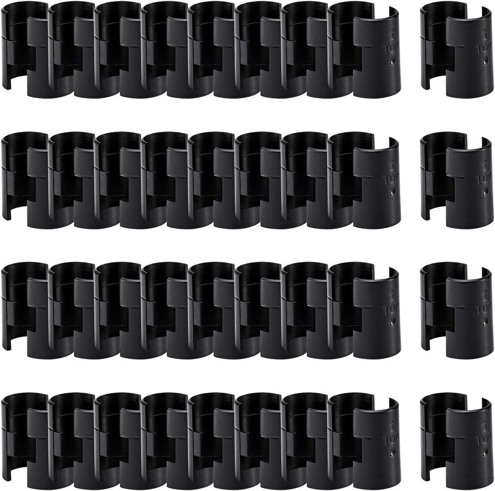 72 Pcs Wire Rack Lock Clips - Durable Replacement for 1" Post Shelving Systems