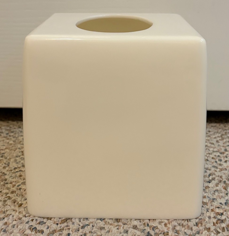 Thomas O'Brien Tissue Box Cover 2005 White