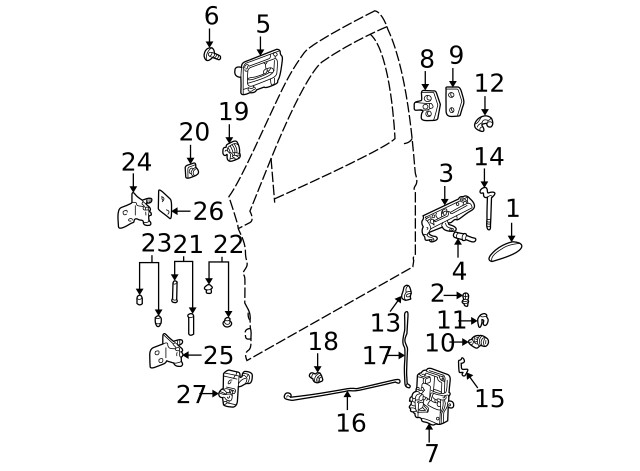 Genuine GM Front Tie Down Bracket Rivet 11519023