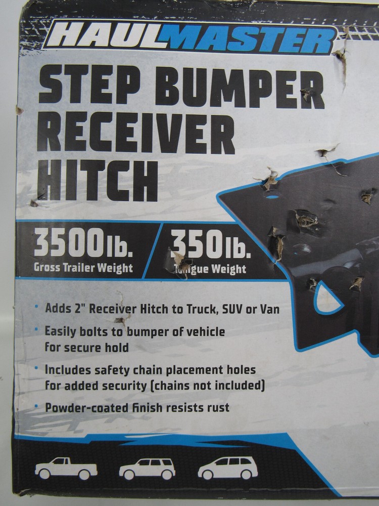 HAULMASTER Class II Step Bumper Receiver Hitch 2" Receiver Opening NEW