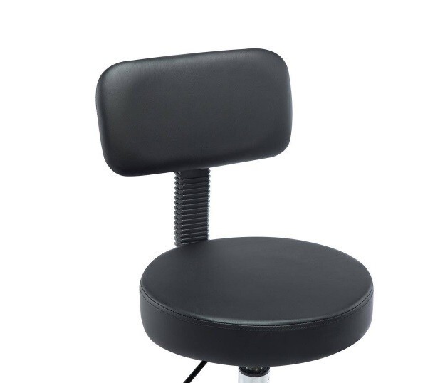 Naomi Home Mara Black Adjustable Drafting Stool