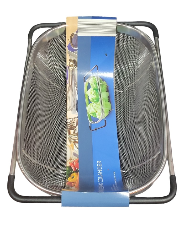 Crofton Extendable Stainless Steel Sink Colander Adjusts