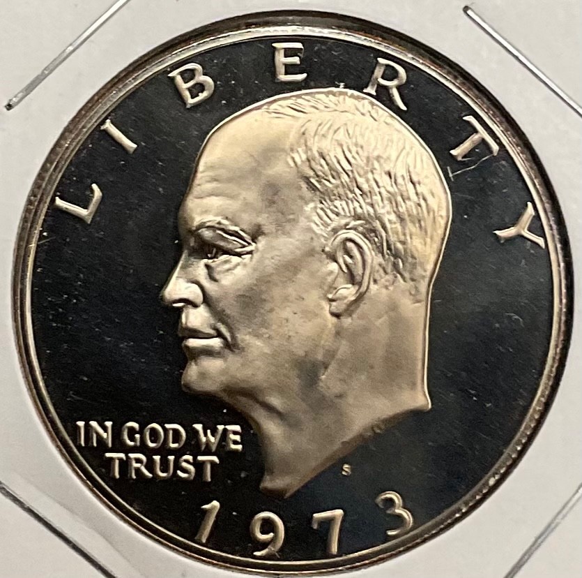 1973S EISENHOWER DOLLAR GEM PROOF CN-CLAD