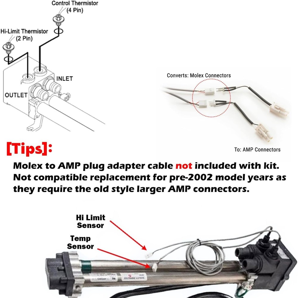 Sensor Kit, Watkins Hi-Limit & Temp Sensor, with O-Rings, Generic