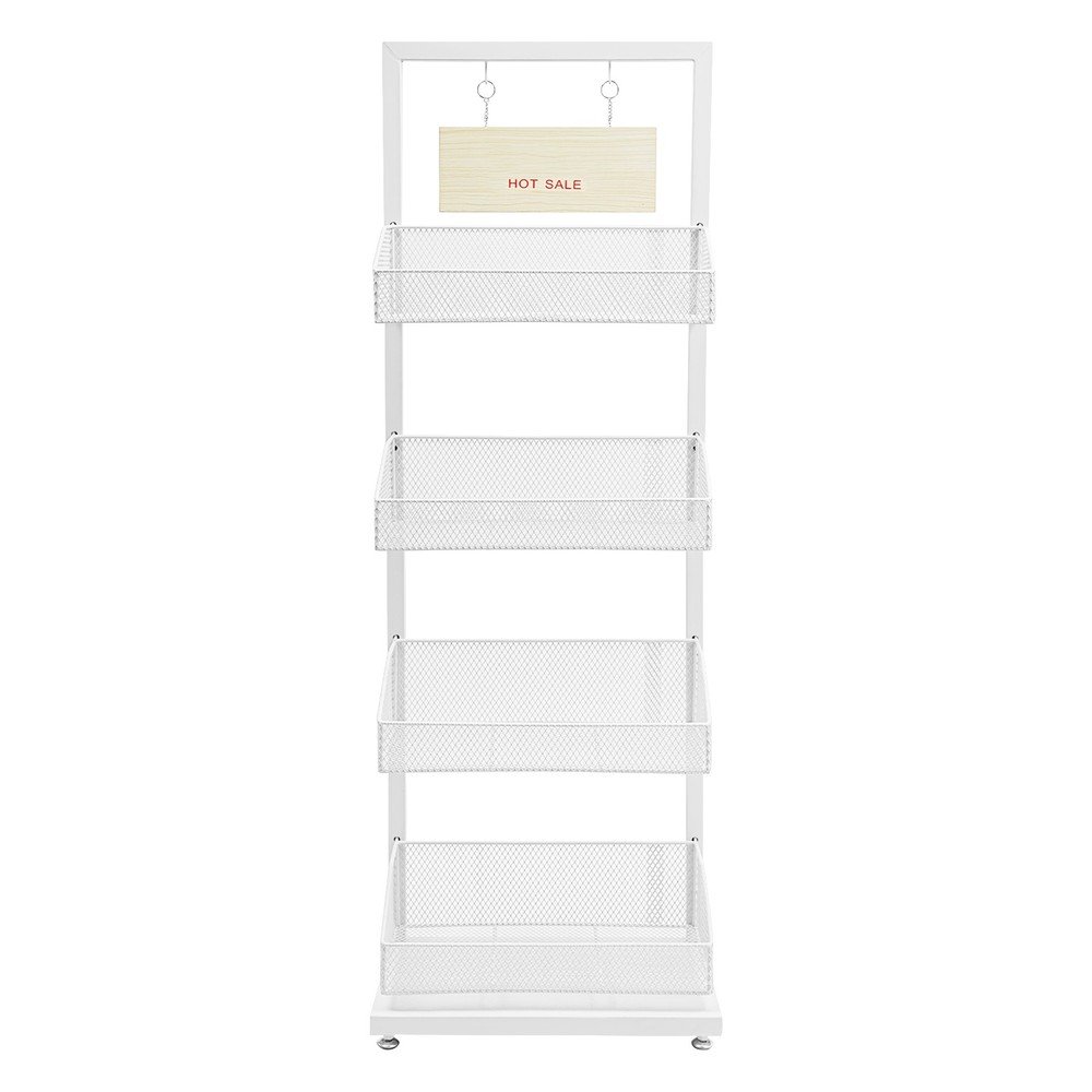 Snack Display Shelf, Retail Storage Rack, Candy Organizer Fruit Storage Basket