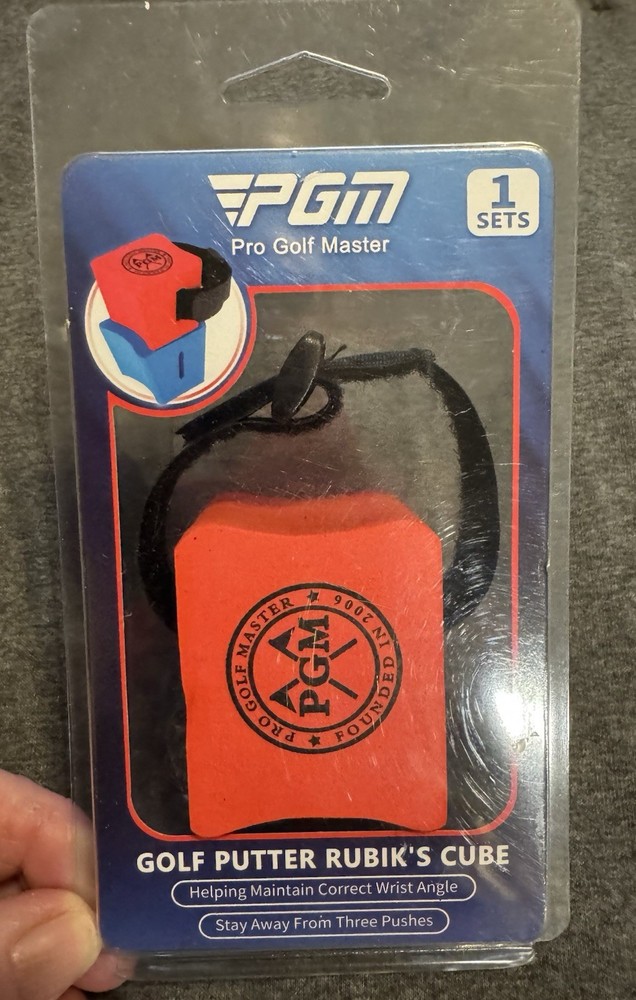 GOLF PUTTER RUBIK's CUBE Putting Trainer Stabilizing Wrist Angle Training Aid