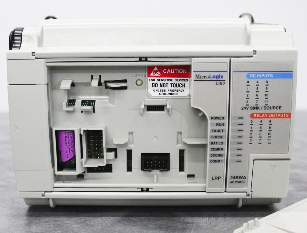 Allen-Bradley MicroLogix 1500 Programmable Controller 1764-24BWA w/ I/O Modules