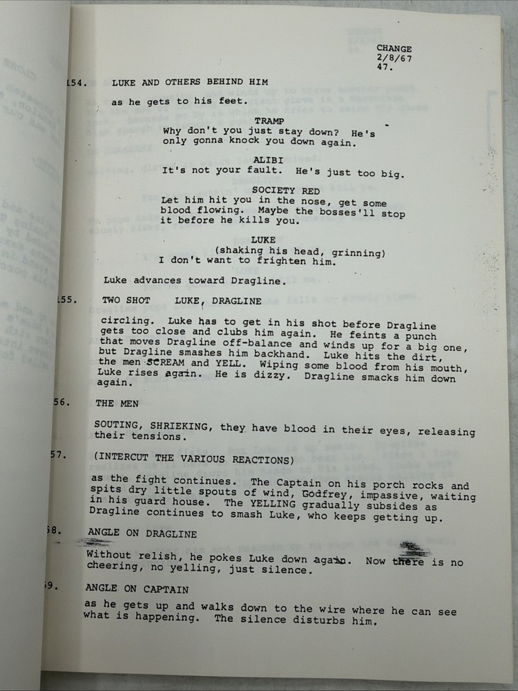 Cool Hand Luke 1966 Rev Final Script Production Copy Frank Pierson Hal Dresner