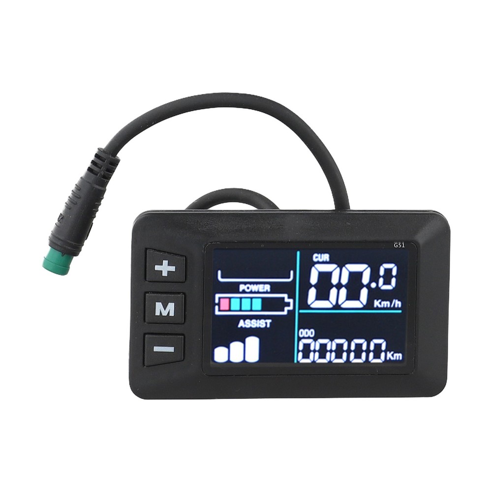 5 Pin Waterproof LCD Display for E Bikes Supporting 24V 36V 48V Voltage