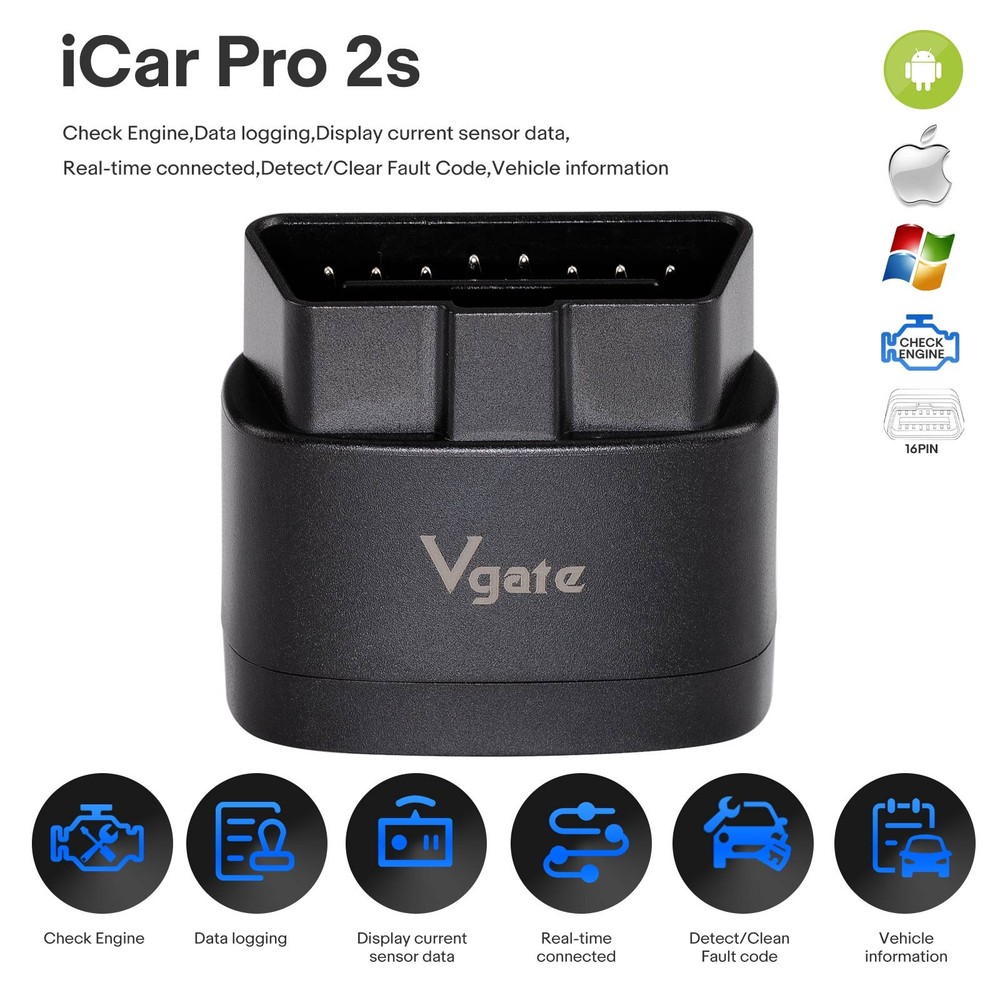 Vgate iCar Pro 2S OBD2 Scanner Bluetooth Iphone & Android Scan Car Code Reader
