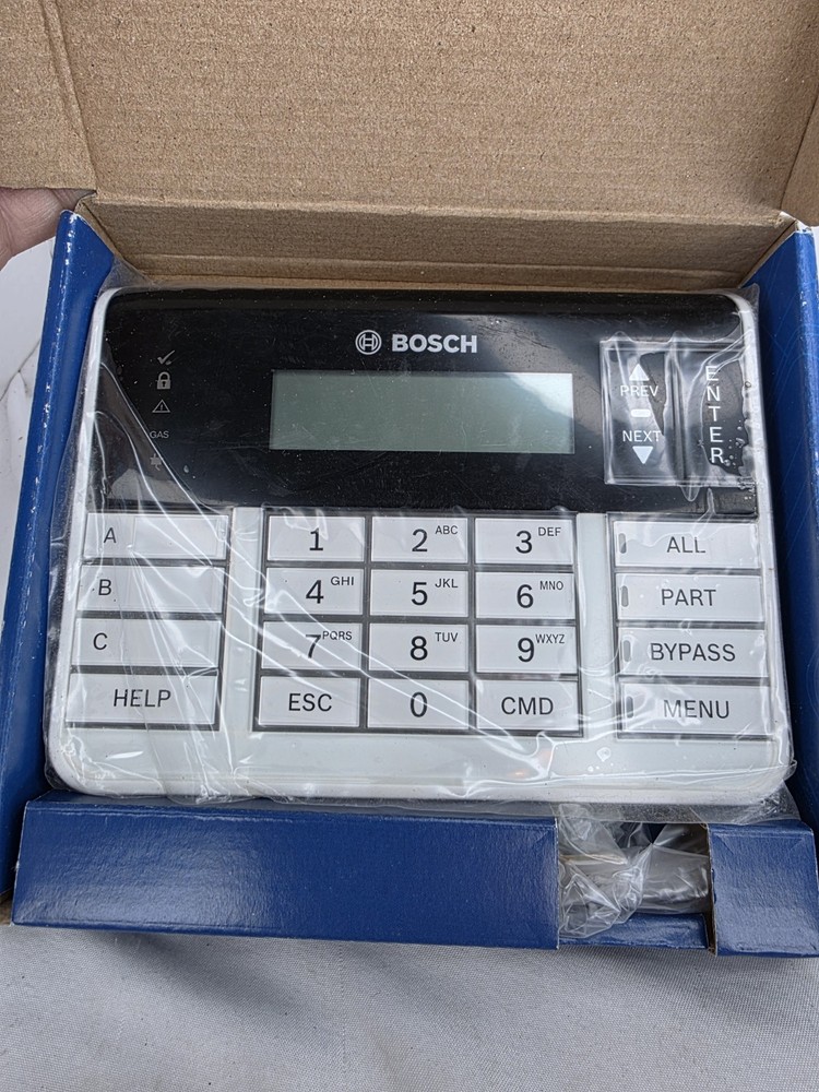 NEW BOSCH B920 2 LINE TEXT KEYPAD W/ Function Keys LCD DISPLAY ON SCREEN HELP