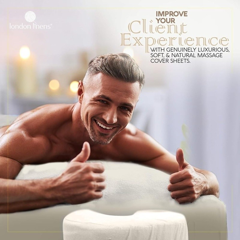 100% Cotton Massage Table Sheets Extra Thick Soft Fitted & Flat Covers Set New