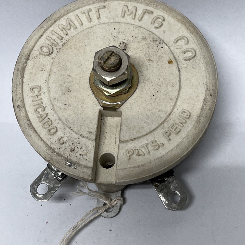 BASLER ELECTRIC CO. OHMITE 03469 NONPRECISION WIRE WOUND VARIABLE RESISTOR