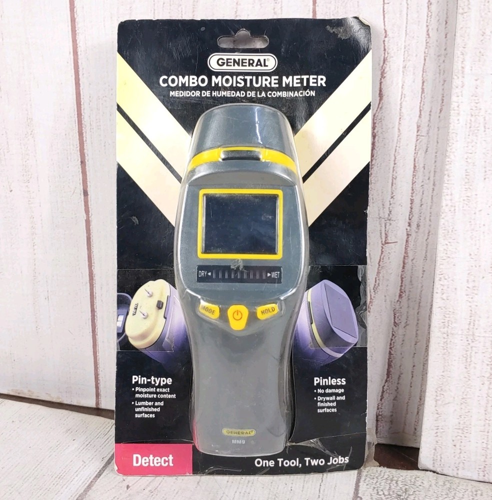 General MM9 Combo Moisture Meter Detect Pin + Pinless Type Mold Detection - OPEN