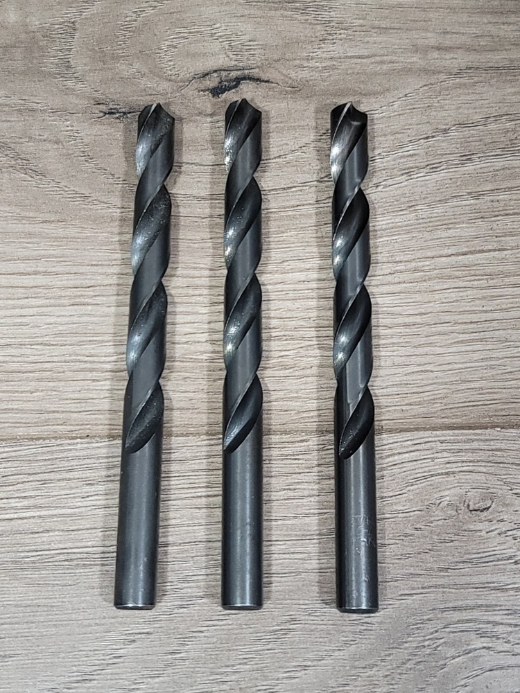 3 C-L HS DRILL MACHINIST BITS 27/64" EUC
