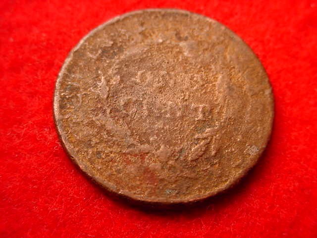 1837 CORONET HEAD LARGE CENT COPPER COIN! #761